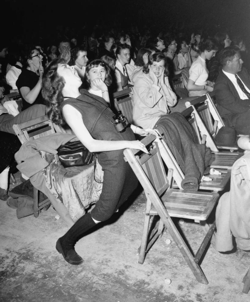 teenager at elvis concert